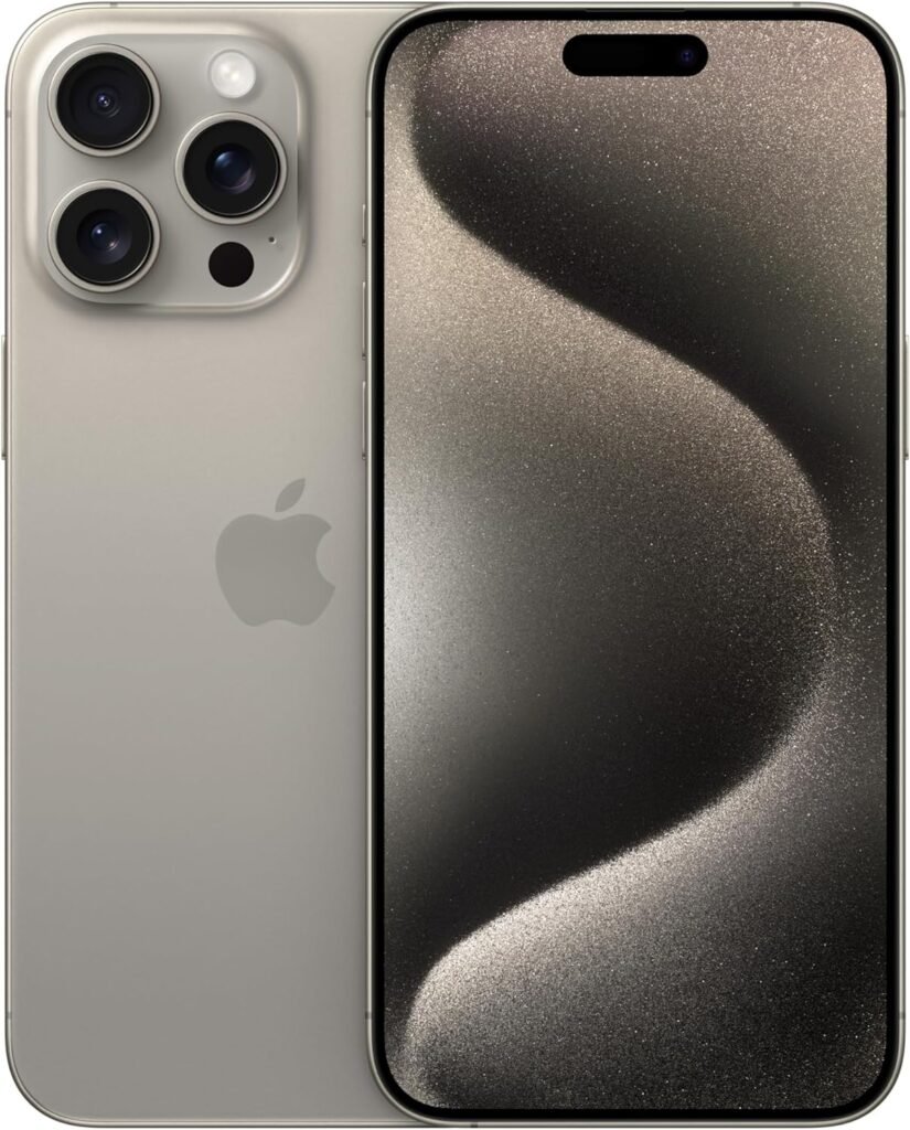 Explore the Apple iPhone 15 Pro Max (256 GB) in Natural Titanium, a top choice for tech enthusiasts seeking the ultimate smartphone experience. Immerse yourself in cutting-edge technology and sleek design with this best buy offering.