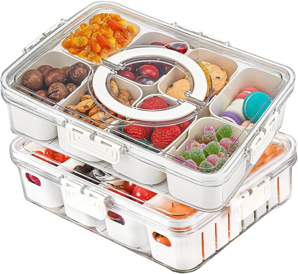 Top Snack Organizers: 12 Compartment Refrigerator Divided Box