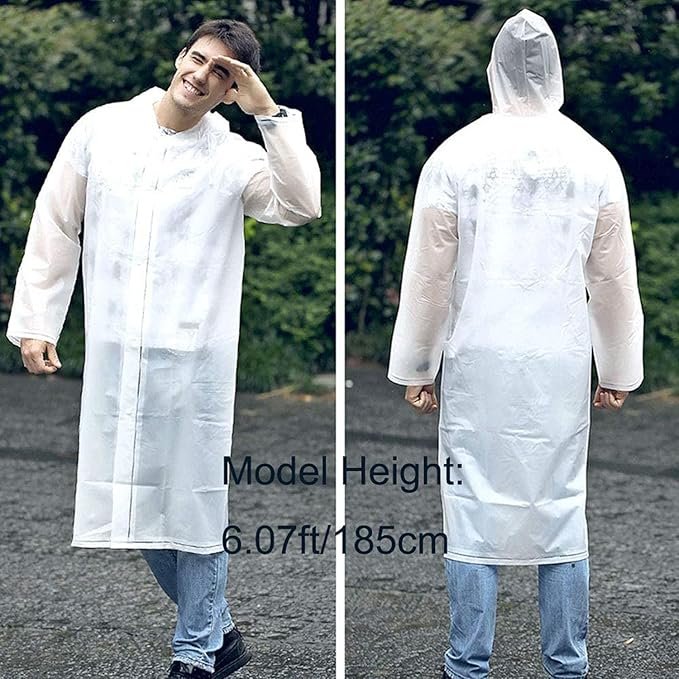 Raincoat Rain Poncho for Adults,-3