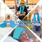 Sukeen [4 Pack] Cooling Towel (40x12),Ice Towel,Soft Breathable Chilly Towel,5