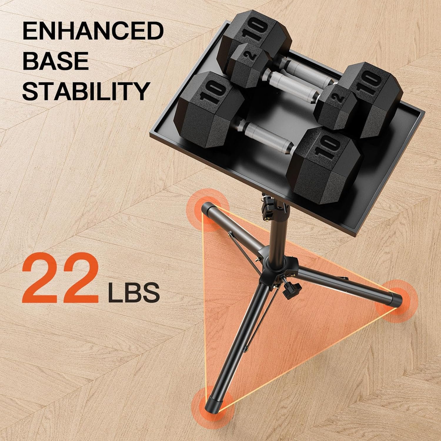 AMADA HOMEFURNISHING Projector Stand, Laptop Stand with Adjustable Height 22 to 36 inch, -4